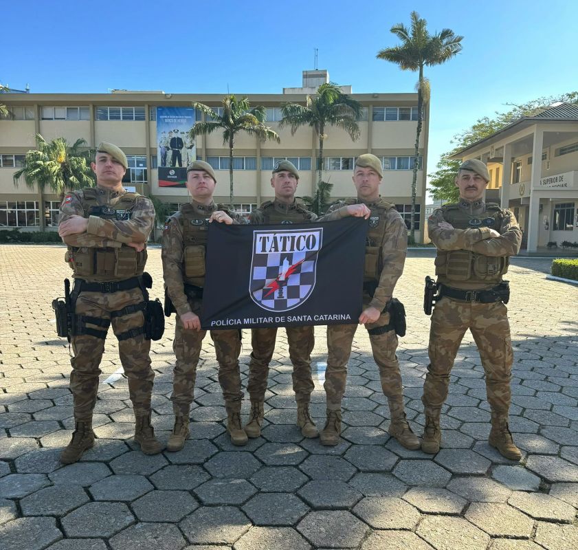 Policial militar de Xanxerê conclui curso de elite em táticas policiais em Florianópolis