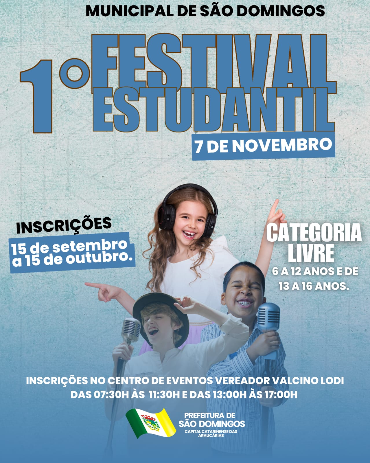 São Domingos lança 1º Festival da Canção Estudantil para alunos das redes municipal e estadual