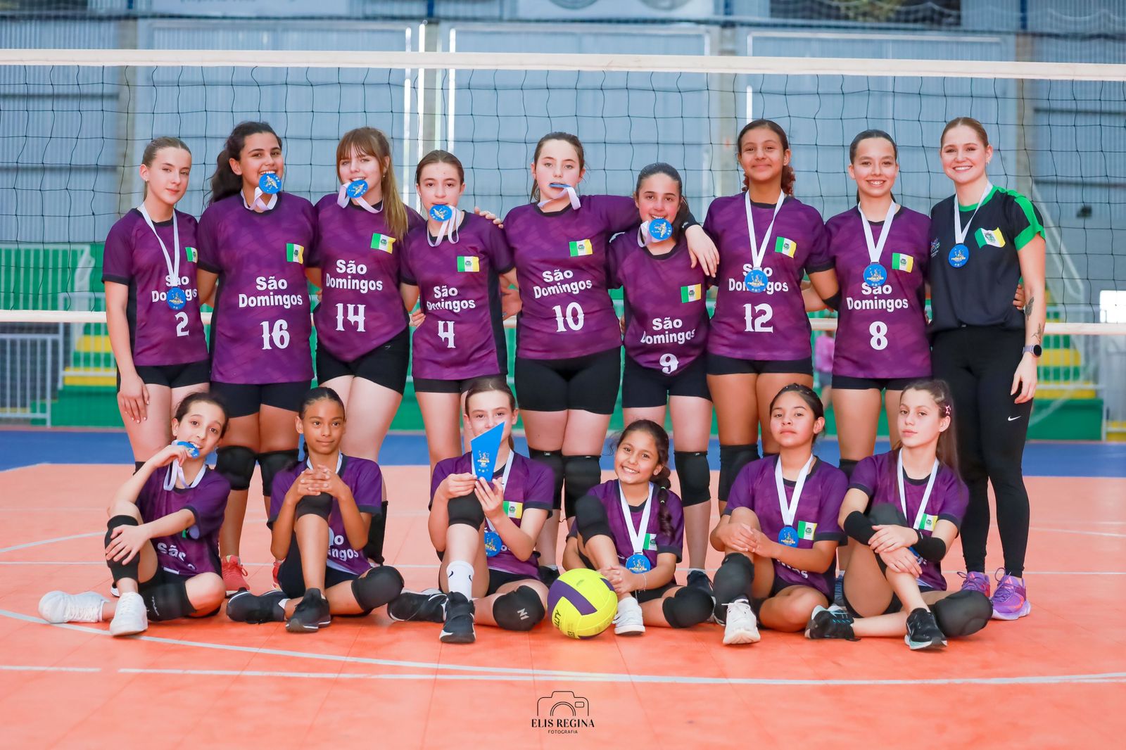 São Domingos conquista título no Festival de Voleibol Feminino Sub-12 em Galvão