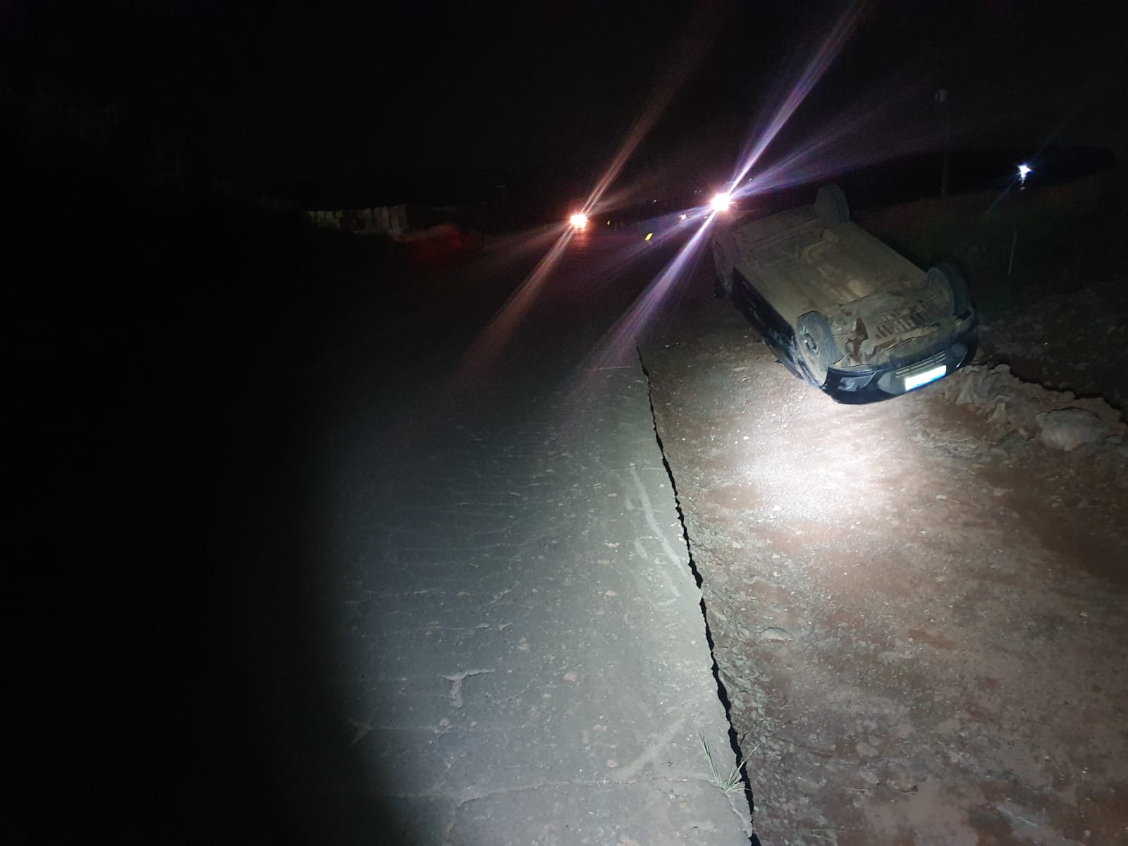 Jovem fica ferido em saída de pista na SC-157 em Quilombo