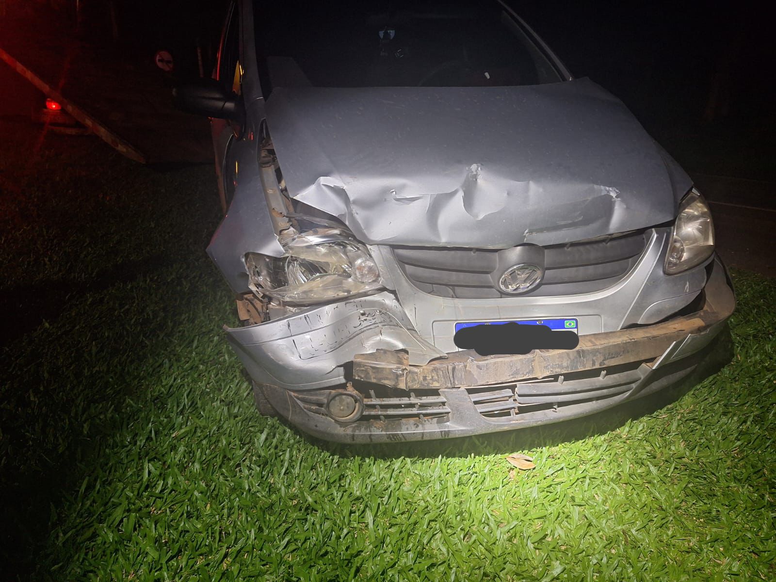 Colisão traseira envolvendo três veículos na SC-163 em São João do Oeste deixa duas idosas feridas