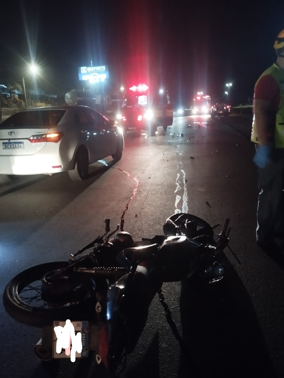Motociclista morre após colisão frontal com carro na BR-282 em Maravilha